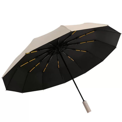 GoodsZori 24-Rib Black-Coated Automatic Umbrella - product image 1