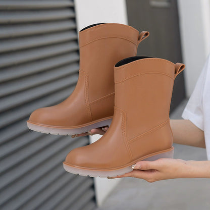 GoodsZori Women's Thick-Sole Mid-Calf Rain Boots - product image 1